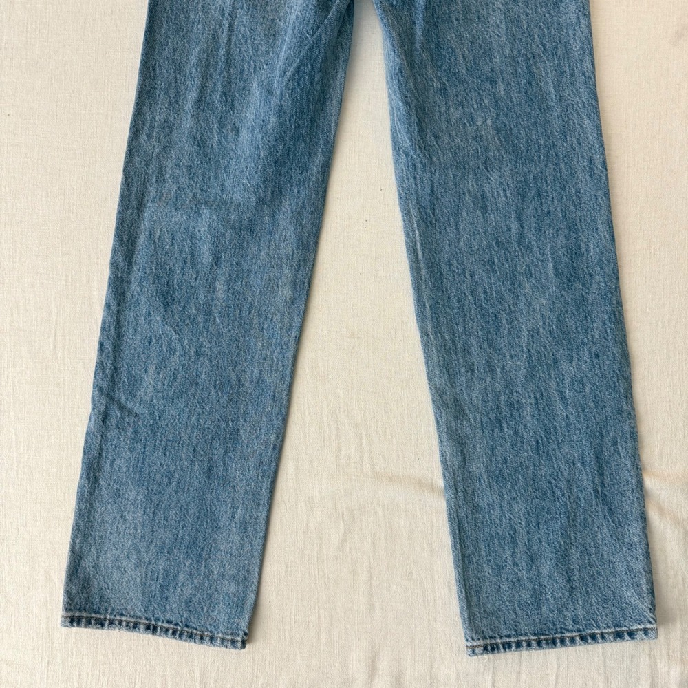 Denim Forum The 90s Classic Mid Straight Jeans Womens 27 Blue - Picture 13 of 13